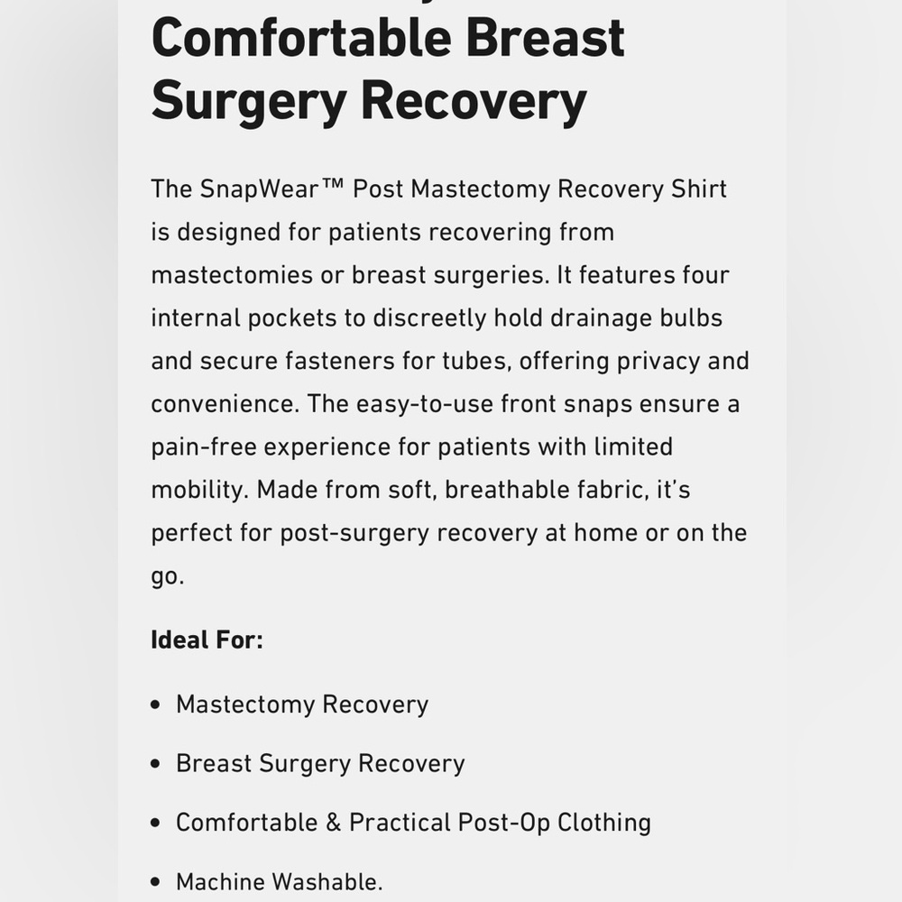 Renova Post-Surgery Top - Picture 4 of 4